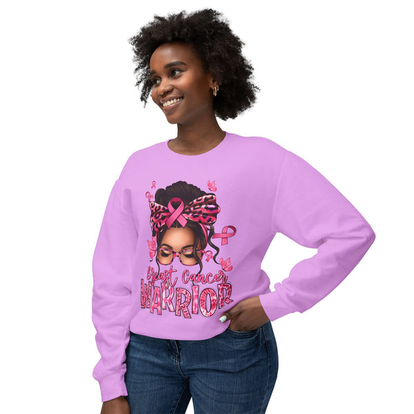 Breast Cancer Warrior Lightweight Crewneck Sweatshirt