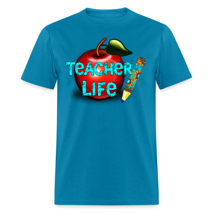 Teacher Life Unisex Classic T-Shirt - turquoise