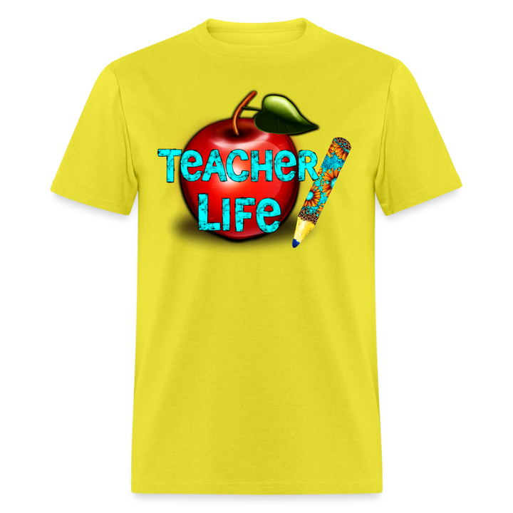 Teacher Life Unisex Classic T-Shirt - yellow