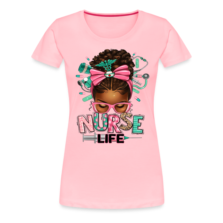 Nurse Life Women’s Premium Shirt - pink