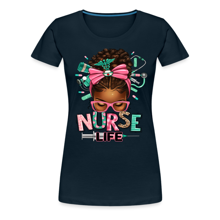 Nurse Life Women’s Premium Shirt - deep navy