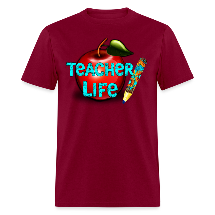 Teacher Life Unisex Classic T-Shirt - burgundy