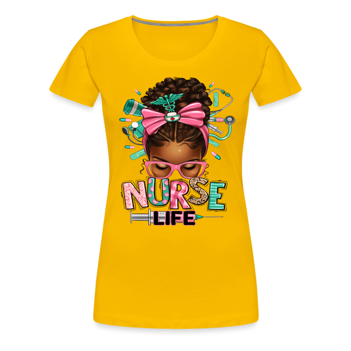 Nurse Life Women’s Premium Shirt - sun yellow