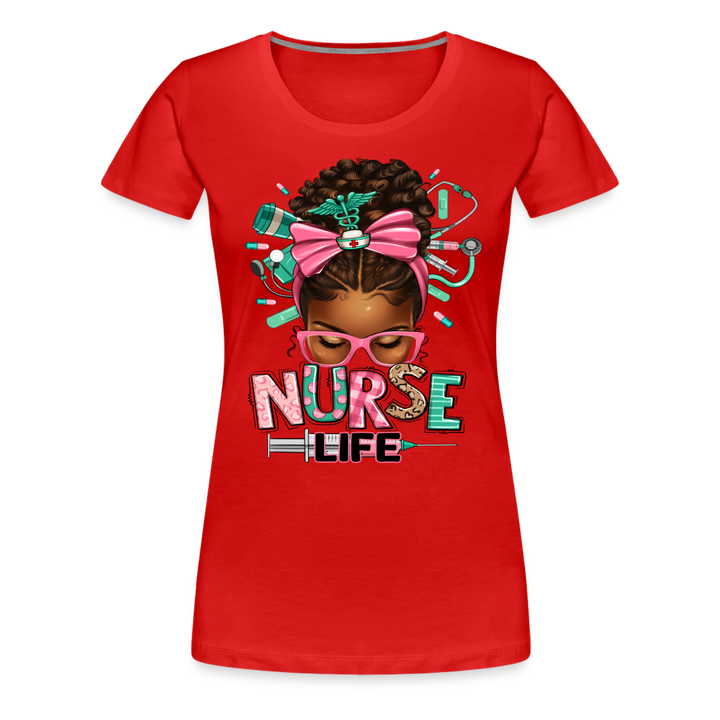 Nurse Life Women’s Premium Shirt - red