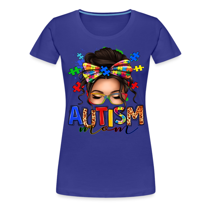 Autism Mom Women’s Premium Shirt - royal blue