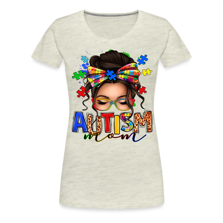 Autism Mom Women’s Premium Shirt - heather oatmeal