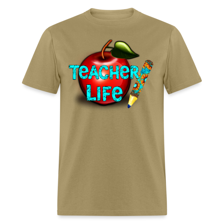 Teacher Life Unisex Classic T-Shirt - khaki