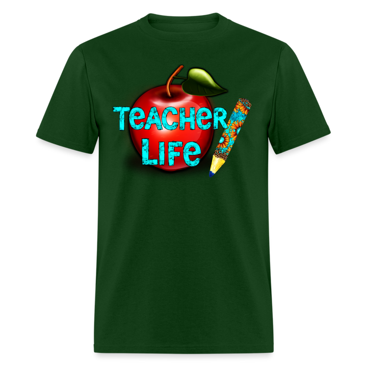 Teacher Life Unisex Classic T-Shirt - forest green