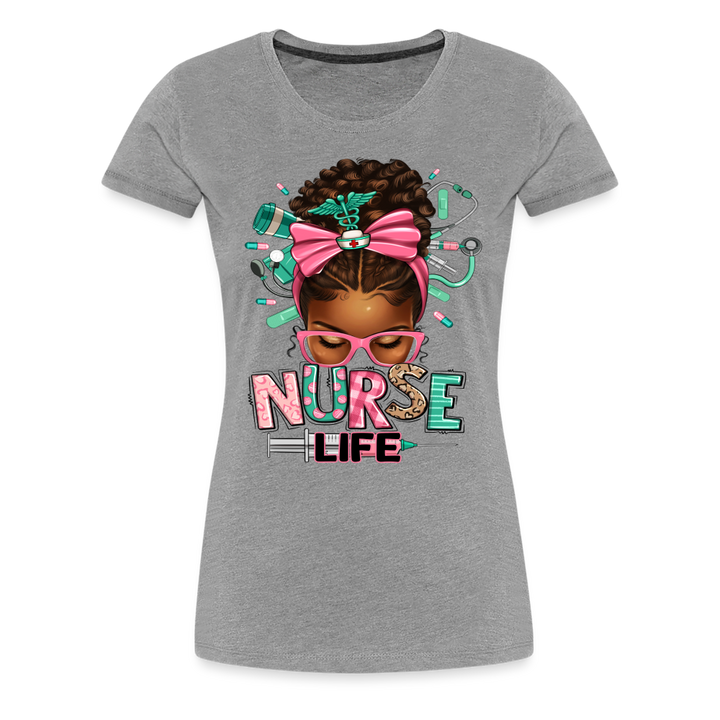 Nurse Life Women’s Premium Shirt - heather gray