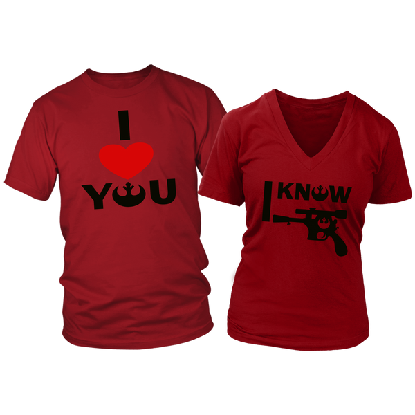 I Love You/I Know Couple's Shirt - Beguiling Phenix Boutique